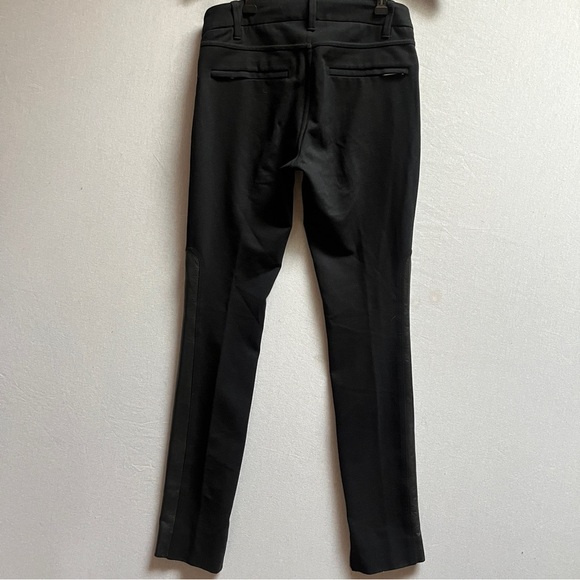 Barbara Bui Slim Fit Pants lamb leather blend Zipper hem Sz 29” - Picture 3 of 11